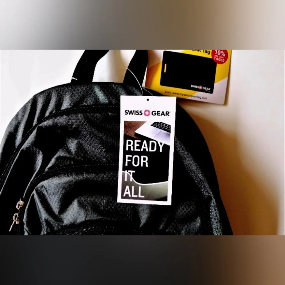 SwissGear SA3795 Laptop All-in-One Black Backpack Bookbag NWT Swiss Gear